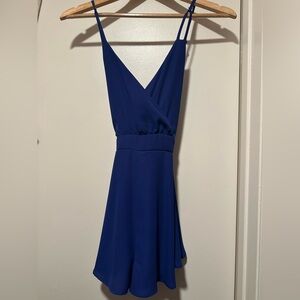 Royal Blue Wrap Romper